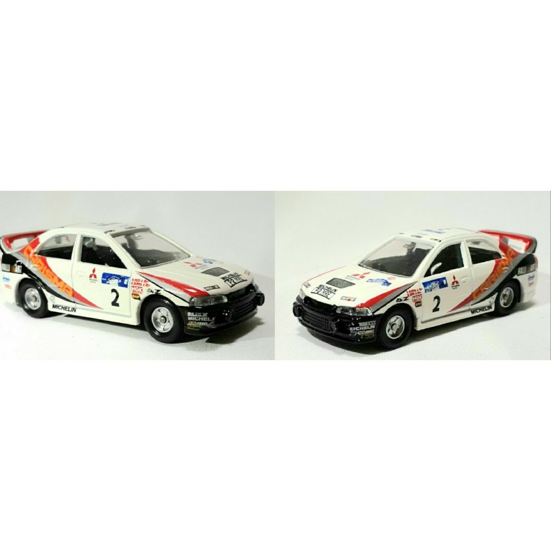三菱(ミツビシ)のエクセレント トミカ 三菱CARISMA-GT '.97 WRC　R.バーンズ車 エンタメ/ホビーのおもちゃ/ぬいぐるみ(ミニカー)の商品写真