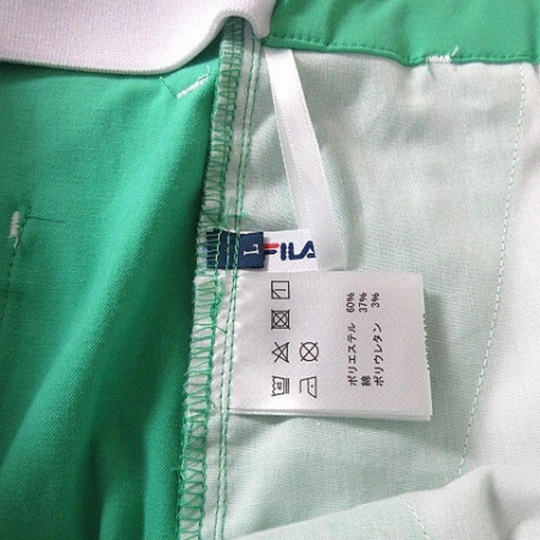 FILA(フィラ)のフィラ GOLF スカート バックロゴ ストレッチ イージー 緑 グリーン L スポーツ/アウトドアのゴルフ(ウエア)の商品写真