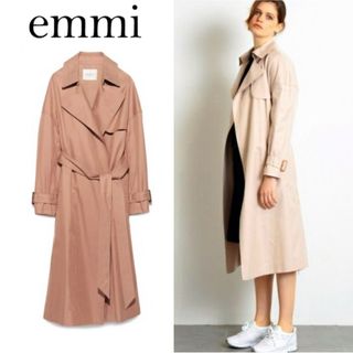 エミアトリエ(emmi atelier)のemmi atelier シルク混トレンチコート(トレンチコート)