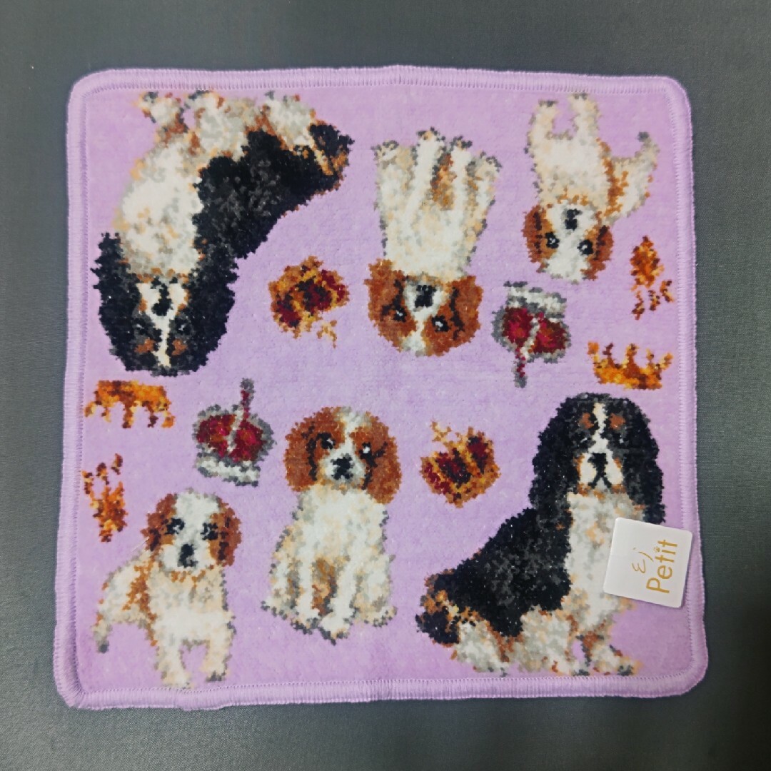 Enjeau(アーンジョー)のアーンジョー　シェニール織　ハンカチ レディースのファッション小物(ハンカチ)の商品写真