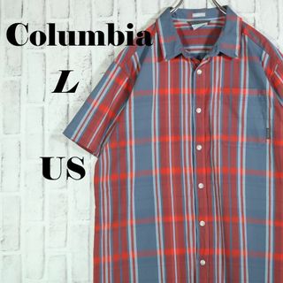 【US古着】Columbia コロンビア 半袖 ボタンダウンシャツ チェック柄(シャツ)