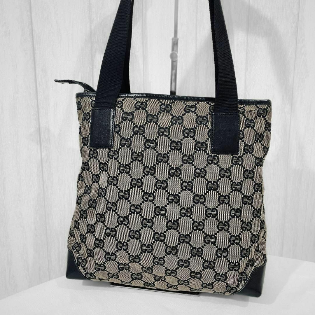 グッチ GUCCI GGキャンバス トートバッグ ショルダーバッグ ブラック