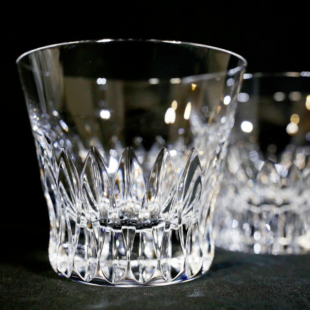 Baccarat(バカラ)の【極美品 ペア】バカラ ヴィータ タンブラー ロックグラス ２０１９年 箱有り インテリア/住まい/日用品のキッチン/食器(タンブラー)の商品写真