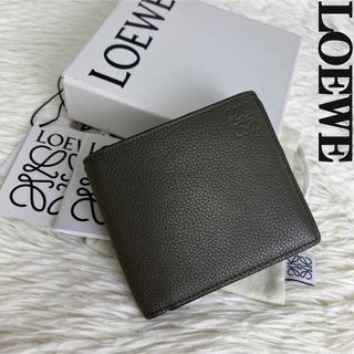 ロエベ(LOEWE)の美品♡タグ♡保存袋♡箱♡説明書付♡LOEWE ロエベ アナグラム 二つ折り財布(財布)