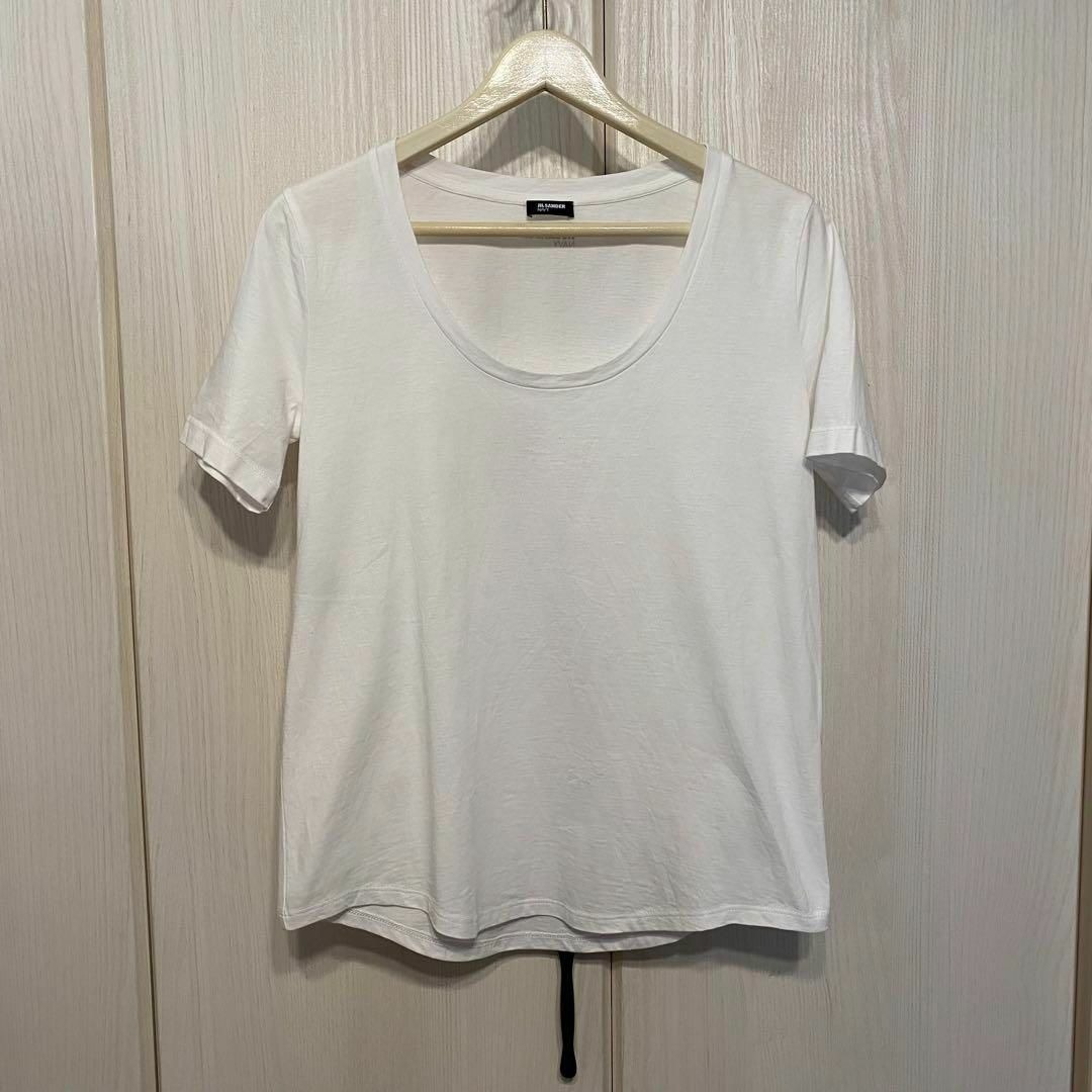 JIL SANDER NAVY(ジルサンダーネイビー)の【定番】JIL SANDER NAVY ジルサンダーネイビー Uネック tee レディースのトップス(Tシャツ(半袖/袖なし))の商品写真