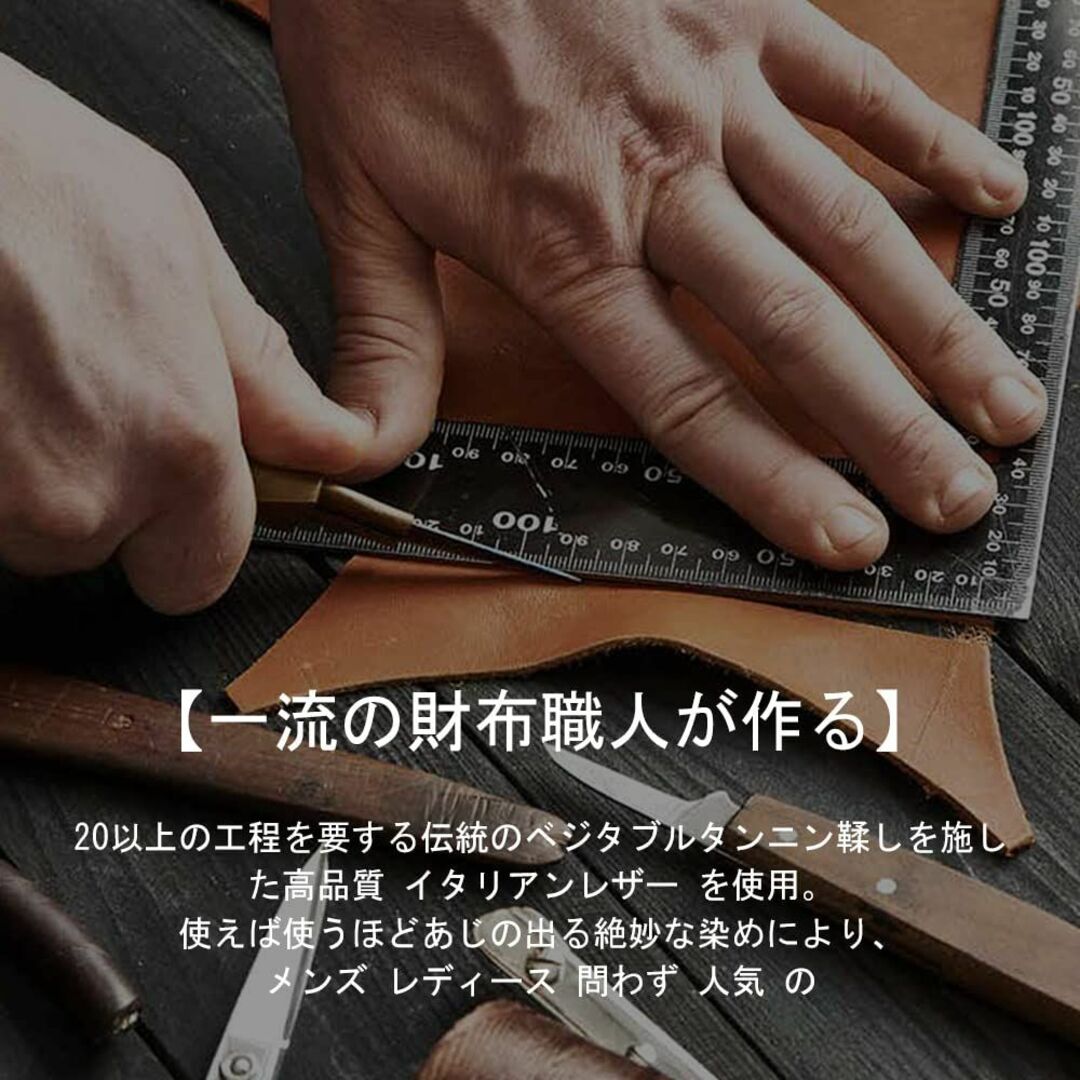 [Wreyu] 本革財布 メンズ 長財布 メンズ 人気ランキング 2つ折り財布  メンズのバッグ(その他)の商品写真