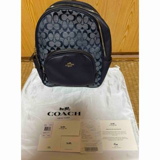 コーチ(COACH)のコーチ COACH シグネチャー デニム バックパック 新品未使用(リュック/バックパック)