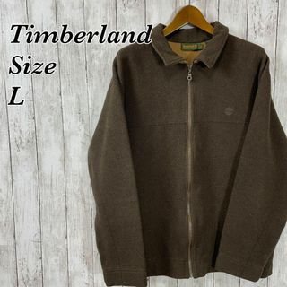 ティンバーランド(Timberland)のティンバーランド　サイズＬ　茶色ブラウン　ハーフコート　ウール混素材　メンズ古着(ブルゾン)