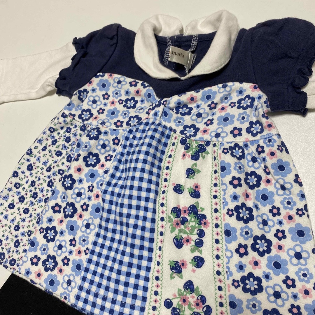 futafuta(フタフタ)のfutafuta   peda&mada   3枚セット　女の子　70-80 キッズ/ベビー/マタニティのベビー服(~85cm)(その他)の商品写真