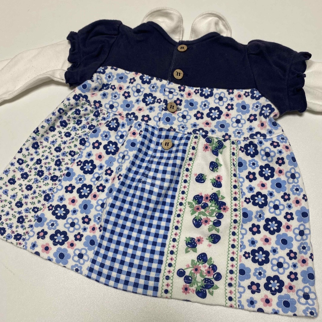 futafuta(フタフタ)のfutafuta   peda&mada   3枚セット　女の子　70-80 キッズ/ベビー/マタニティのベビー服(~85cm)(その他)の商品写真