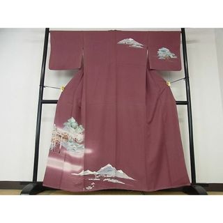 平和屋川間店■訪問着　風景文　暈し染め　逸品　未使用　cm2278(着物)