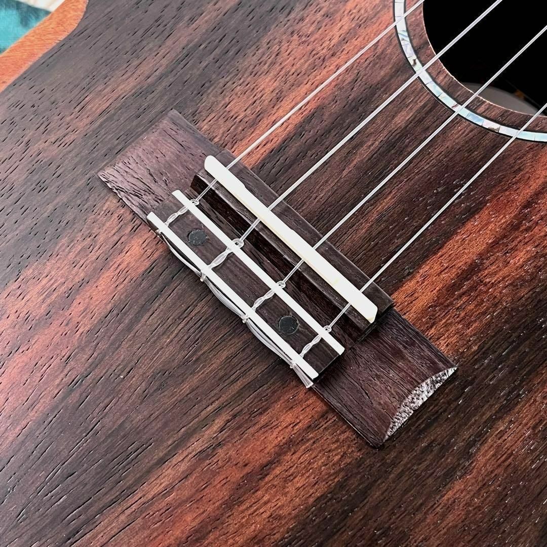 【Andrew ukulele】黒檀材(エボニー)のエレキ・コンサートウクレレ 楽器のウクレレ(コンサートウクレレ)の商品写真