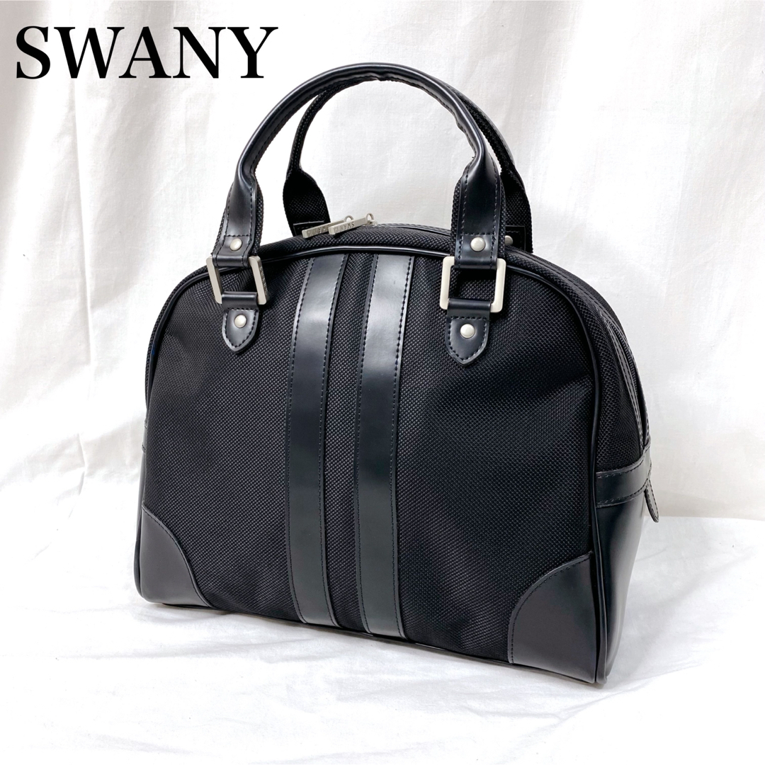 SWANY(スワニー)の【美品】スワニー コンパクト ミニボストン ハンドバッグ レザー レディースのバッグ(ハンドバッグ)の商品写真