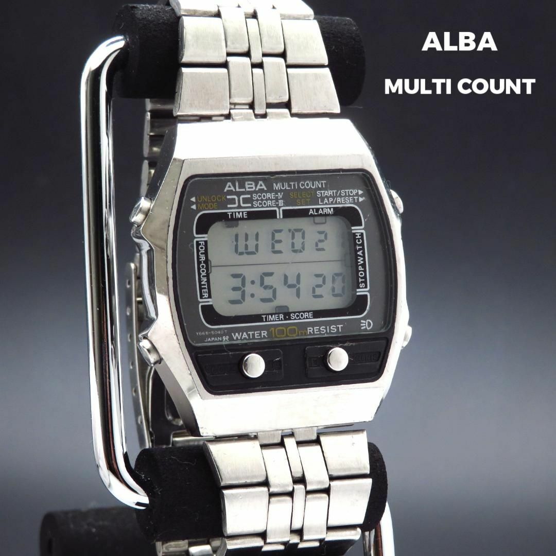 SEIKO(セイコー)のALBA MULTI COUNT デジタル腕時計 ビンテージ メンズの時計(腕時計(デジタル))の商品写真