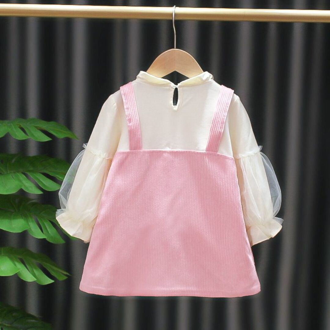 子供 ワンピース 春秋冬 130 キッズ/ベビー/マタニティのキッズ服女の子用(90cm~)(ワンピース)の商品写真