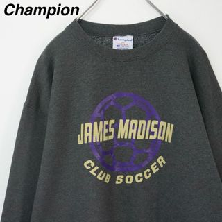 チャンピオン(Champion)の【ジェームズマディソン大学】チャンピオン／スウェット　ビッグロゴ　刺繍　NCAA(パーカー)