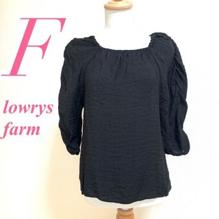 ローリーズファーム(LOWRYS FARM)のローリーズファーム Ｆ ブラウス きれいめコーデ オフィスカジュアル ブラック(シャツ/ブラウス(長袖/七分))