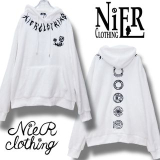 ニーアクロージング(NieR Clothing)のNieR clothing 高品質ふわもこプルオーバーパーカー ホワイト(パーカー)