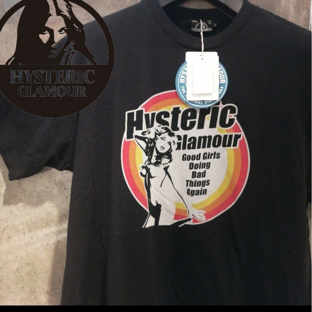 HYSTERIC GLAMOUR(ヒステリックグラマー)の【コムドットやまと着　新品】ヒステリックグラマー　センターガール　Tシャツ メンズのトップス(Tシャツ/カットソー(半袖/袖なし))の商品写真