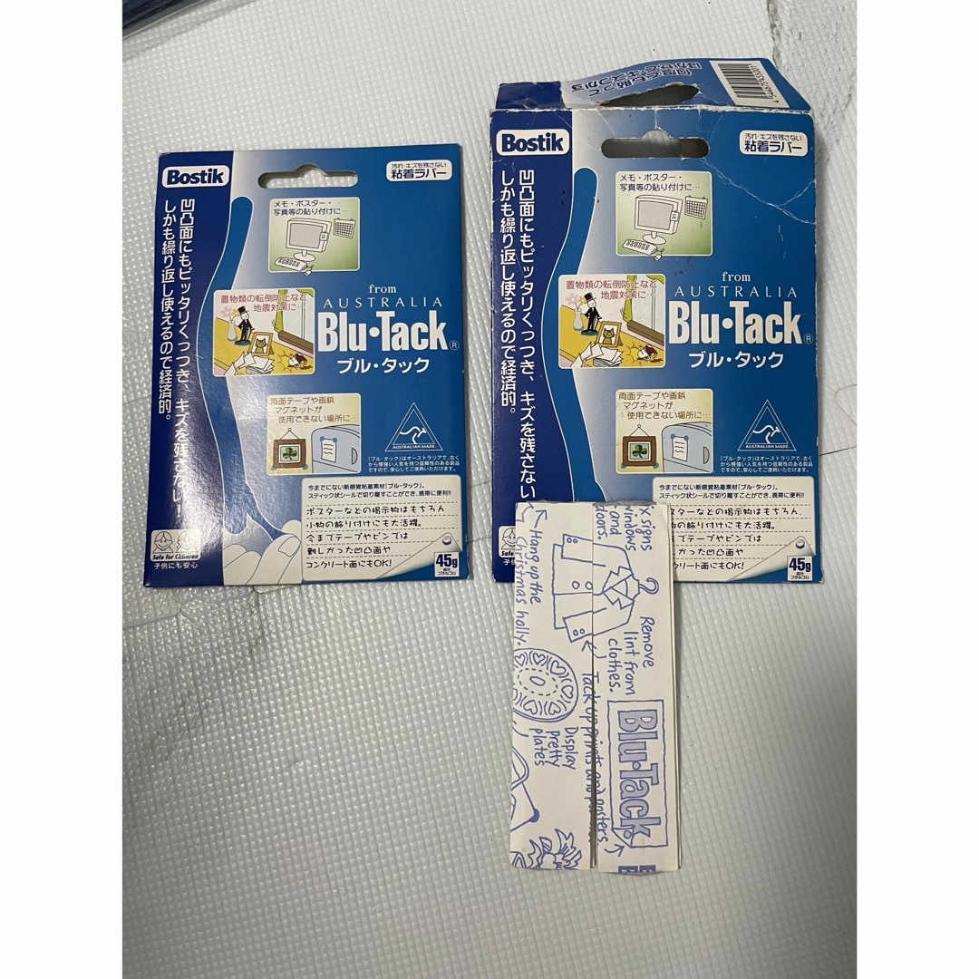 ブル・タック Blu・Tack 粘着ラバー ポスター インテリア/住まい/日用品の文房具(その他)の商品写真