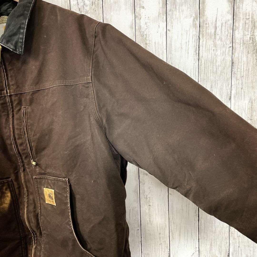 carhartt(カーハート)のカーハート　Ｃ61リッジコート　サイズ2ＸＬ　茶色ブラウン　ダックジャケット古着 メンズのジャケット/アウター(ブルゾン)の商品写真