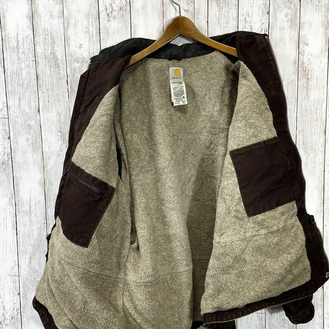 carhartt(カーハート)のカーハート　Ｃ61リッジコート　サイズ2ＸＬ　茶色ブラウン　ダックジャケット古着 メンズのジャケット/アウター(ブルゾン)の商品写真