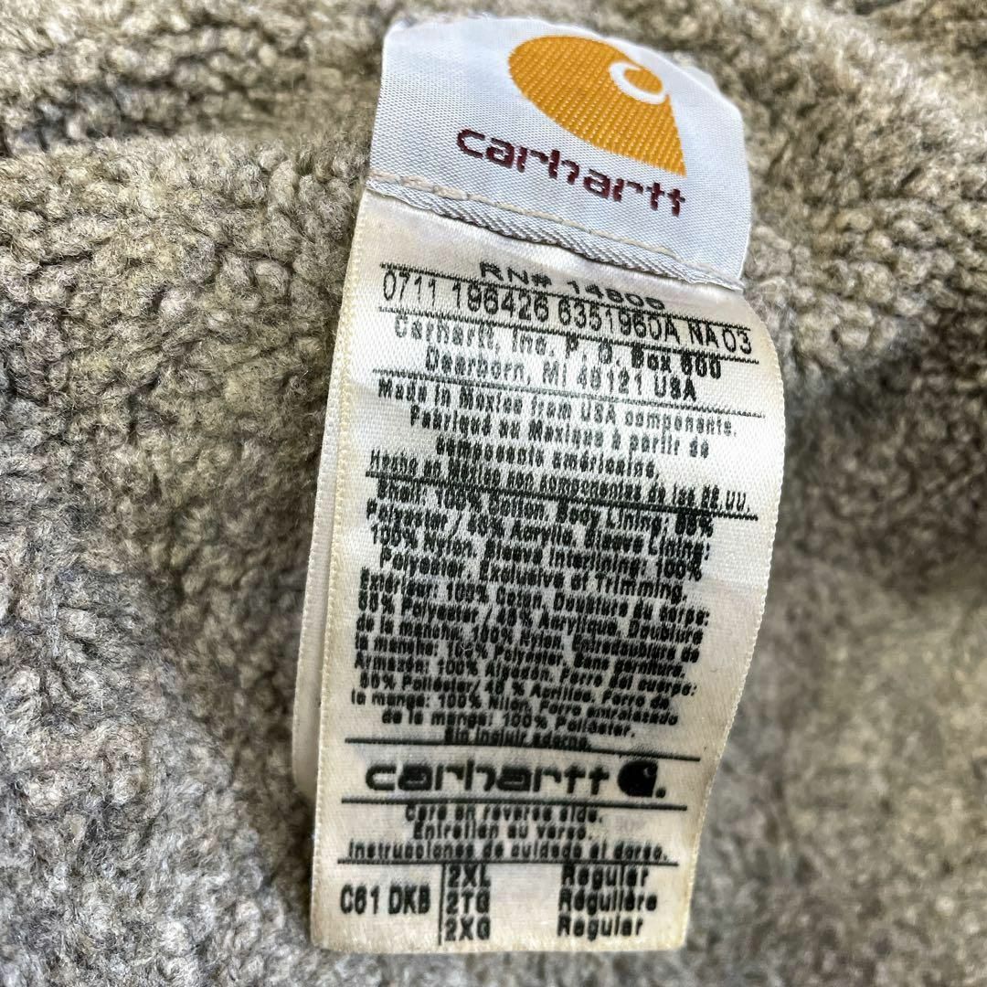 carhartt(カーハート)のカーハート　Ｃ61リッジコート　サイズ2ＸＬ　茶色ブラウン　ダックジャケット古着 メンズのジャケット/アウター(ブルゾン)の商品写真