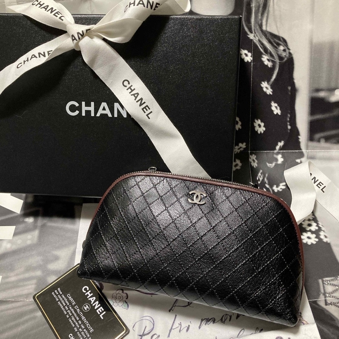 CHANEL(シャネル)の超美品☆便利☆CHANEL☆ポーチ☆クラッチ☆マトラッセ☆ レディースのファッション小物(ポーチ)の商品写真