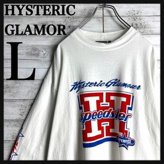 ヒステリックグラマー(HYSTERIC GLAMOUR)の9152【人気Lサイズ】ヒステリックグラマー☆ビッグロゴ定番カラー長袖シャツ(Tシャツ/カットソー(七分/長袖))