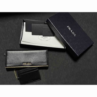 プラダ(PRADA)の【美品・クリーニング済】PRADA 長財布 サフィアーノメタル 1MH132(財布)