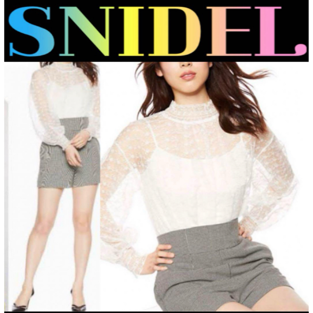 SNIDEL(スナイデル)のsnidel★スナイデル★レース★ドッキング★ロンパース★オールインワン レディースのパンツ(オールインワン)の商品写真