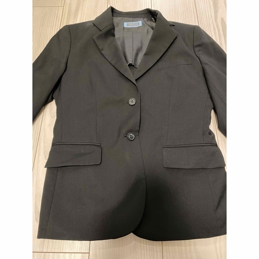青山(アオヤマ)の洋服の青山 I.M.G.N レディーススーツ　11号　ブラック レディースのフォーマル/ドレス(スーツ)の商品写真