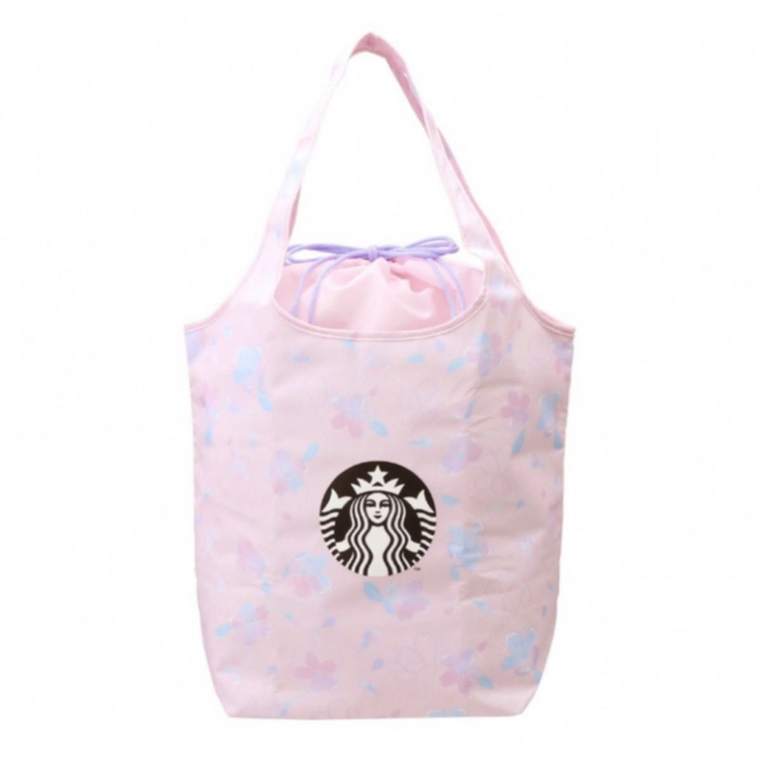 Starbucks(スターバックス)の新品スタバ 2023sakura 保冷トートバッグ ピンク さくら 桜エコバッグ レディースのバッグ(トートバッグ)の商品写真