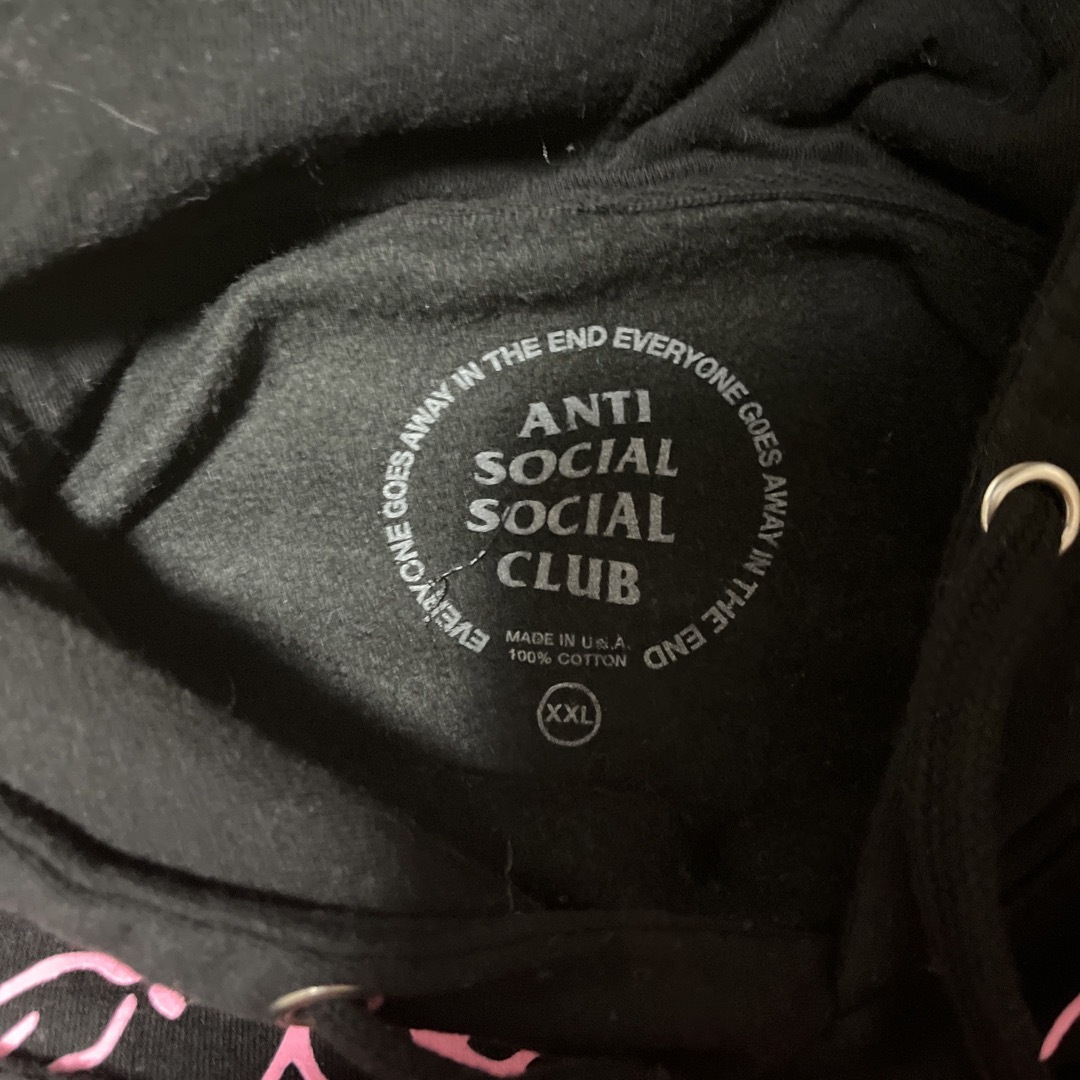 ANTI SOCIAL SOCIAL CLUB(アンチソーシャルソーシャルクラブ)の激レア　アンチソーシャルクラブ　ボーン　パーカー　2xl  メンズのトップス(パーカー)の商品写真