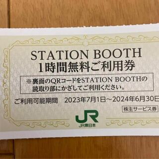 ミニレター込！JR東日本STATION BOOTH 1時間無料券 5枚(その他)