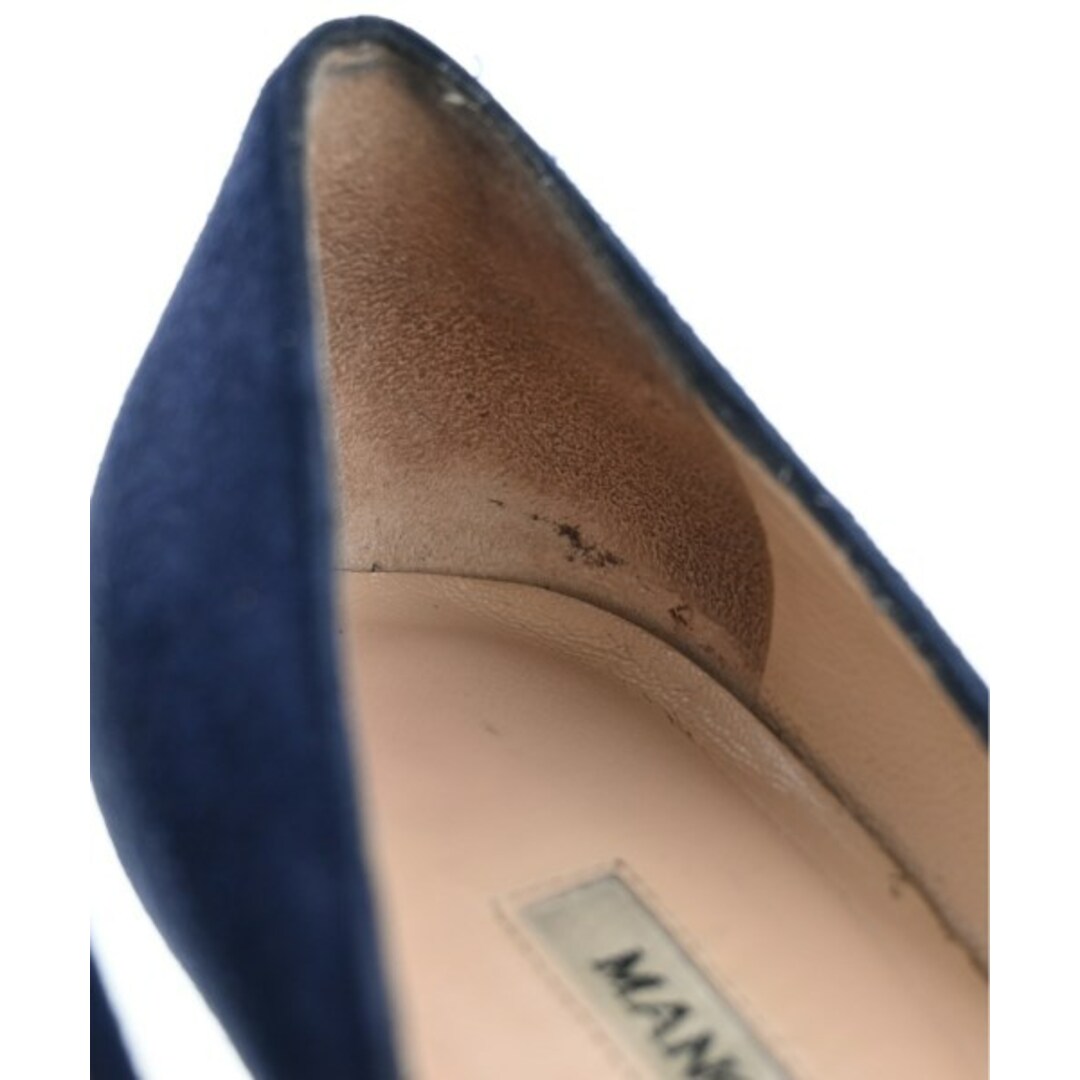 MANOLO BLAHNIK(マノロブラニク)のMANOLO BLAHNIK パンプス EU36(22.5cm位) 紺 【古着】【中古】 レディースの靴/シューズ(ハイヒール/パンプス)の商品写真