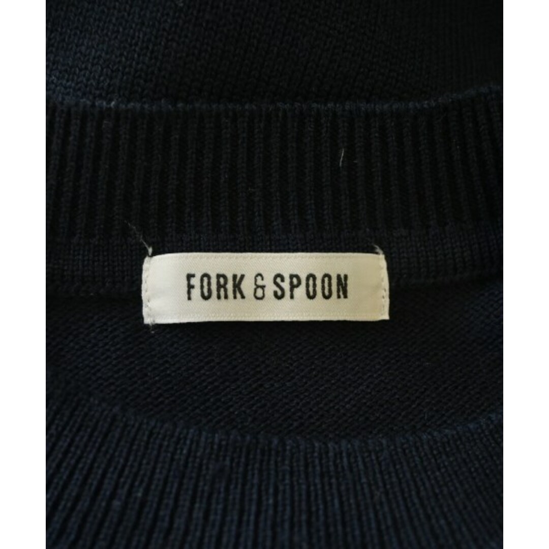 FORK&SPOON(フォークアンドスプーン)のFORK&SPOON フォークアンドスプーン ニット・セーター 1(S位) 紺 【古着】【中古】 レディースのトップス(ニット/セーター)の商品写真