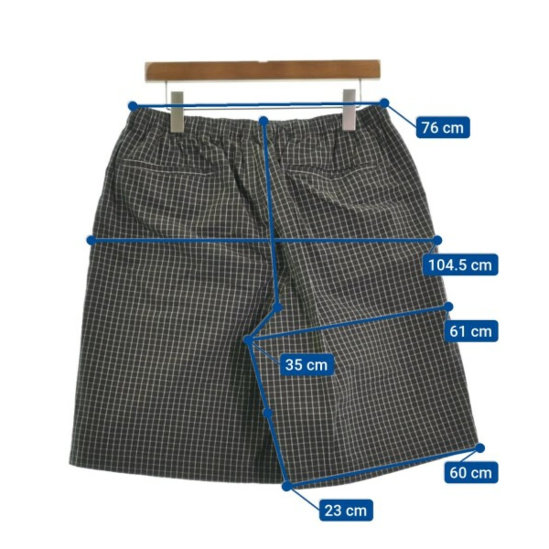 is-ness - is-ness イズネス ショートパンツ L グレーx白系 is-ness - is-ness イズネス ショートパンツ L グレーx白系