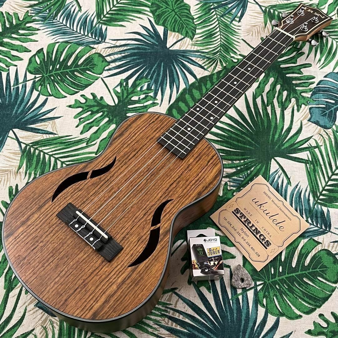 【IRIN ukulele】ウォルナット材のエレキ・テナーウクレレ【入門セット】 楽器のウクレレ(テナーウクレレ)の商品写真