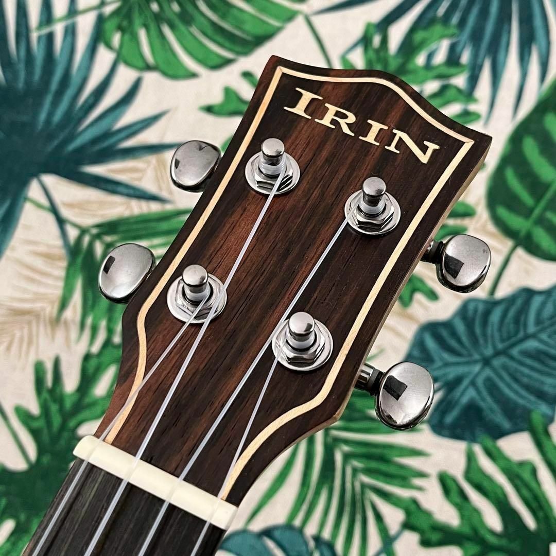 【IRIN ukulele】ウォルナット材のエレキ・テナーウクレレ【入門セット】 楽器のウクレレ(テナーウクレレ)の商品写真