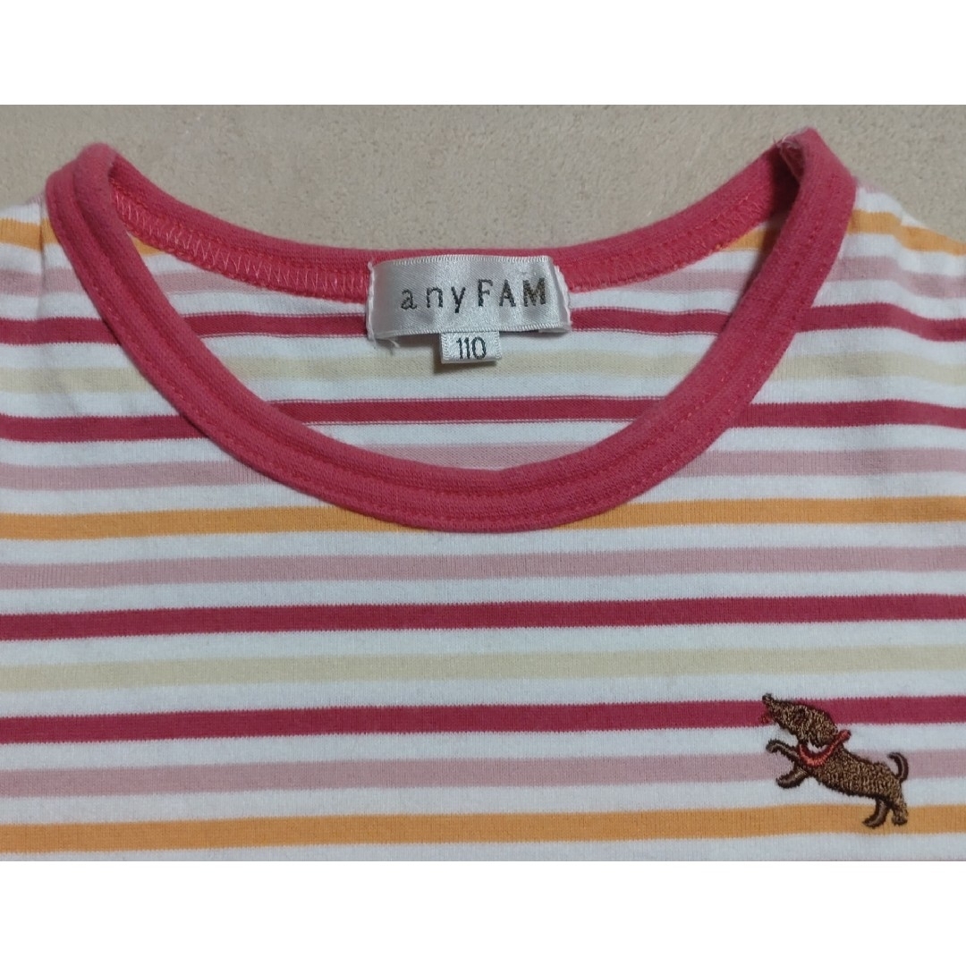 anyFAM(エニィファム)のエニィファム ロンT 110 キッズ/ベビー/マタニティのキッズ服女の子用(90cm~)(Tシャツ/カットソー)の商品写真