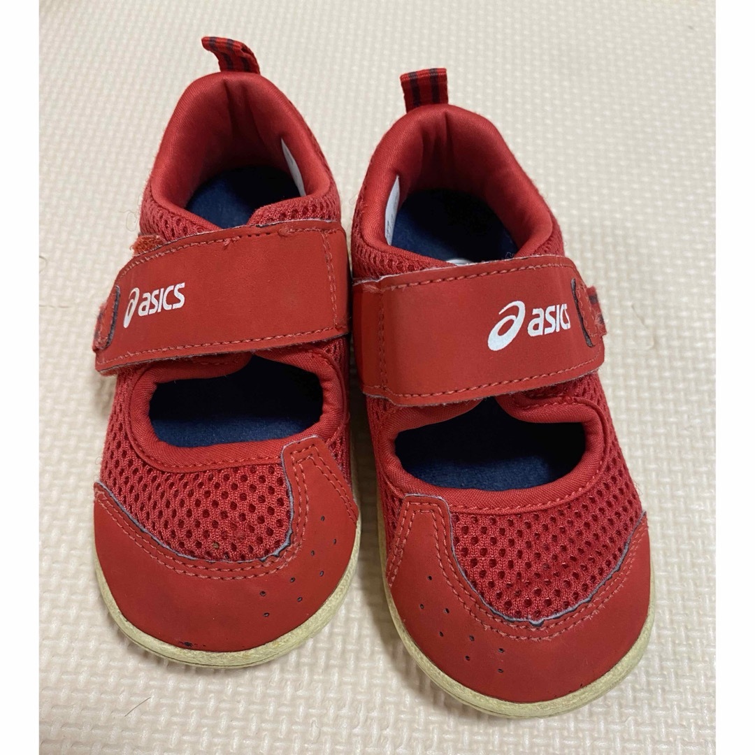 asics(アシックス)のアシックス　メッシュスニーカー キッズ/ベビー/マタニティのベビー靴/シューズ(~14cm)(スニーカー)の商品写真