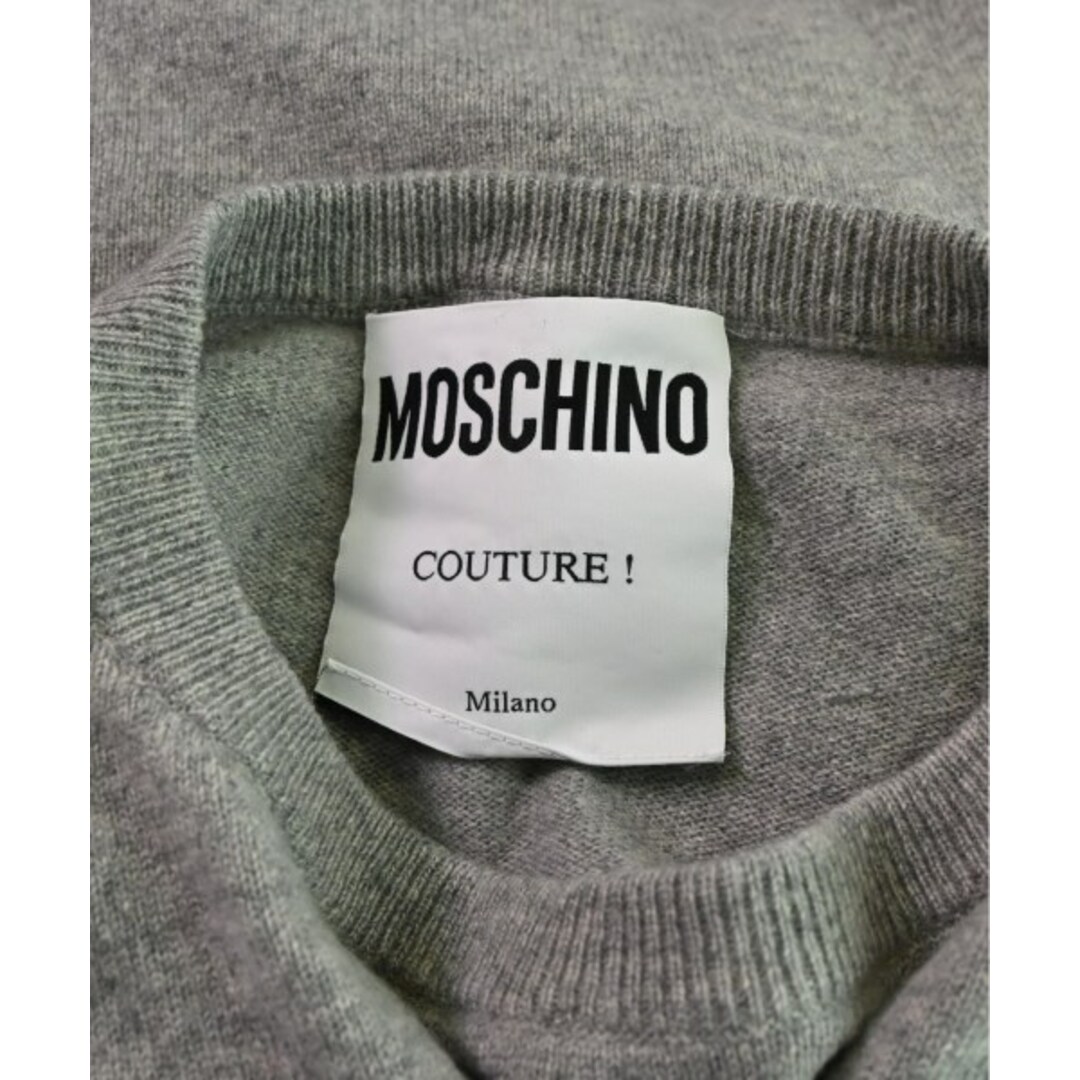 MOSCHINO(モスキーノ)のMOSCHINO モスキーノ ニット・セーター -(M位) ライトグレー 【古着】【中古】 レディースのトップス(ニット/セーター)の商品写真