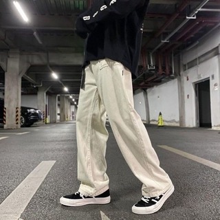 メンズ パンツ ワイドパンツ XL カジュアル ズボン 韓国 ストリート
