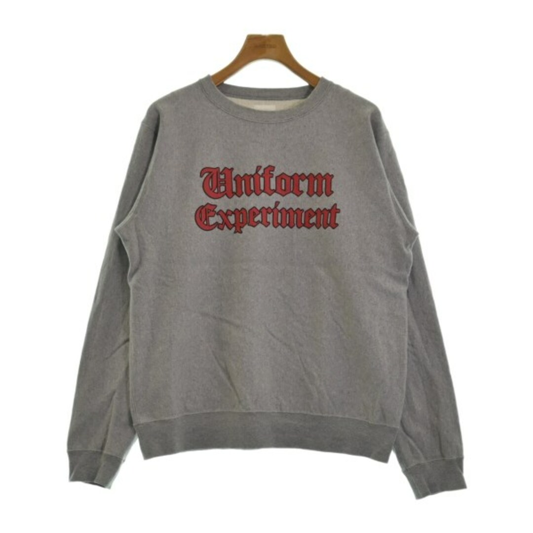 uniform experiment スウェット 1(S位) グレー 【古着】 uniform experiment スウェット 1(S位) グレー 【古着】