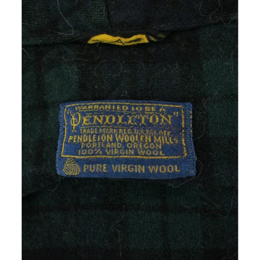 PENDLETON(ペンドルトン)のPENDLETON ペンドルトン コート（その他） M 緑x黒x紺(チェック) 【古着】【中古】 メンズのジャケット/アウター(その他)の商品写真
