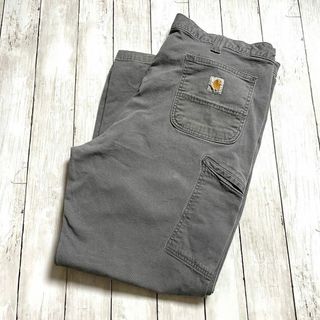 カーハート(carhartt)のカーハートCARHARTT　オーバーサイズＸＬ　Ｗ42Ｌ30　灰色グレー　古着(ワークパンツ/カーゴパンツ)