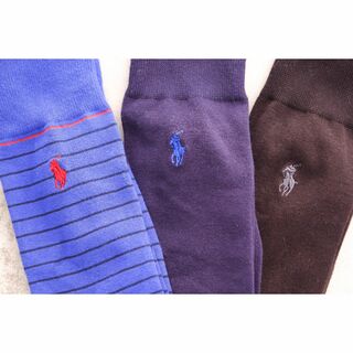 ポロラルフローレン(POLO RALPH LAUREN)のPOLOポロラルフローレン【3足セット／メンズ】おしゃれなソックス【新品です】(ソックス)