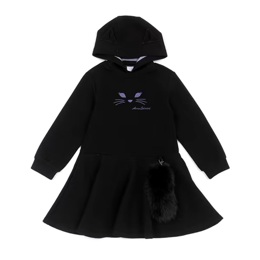 ANNA SUI mini(アナスイミニ)のANNA SUI mini（アナスイミニ）ネコカットワンピース キッズ/ベビー/マタニティのキッズ服女の子用(90cm~)(ワンピース)の商品写真