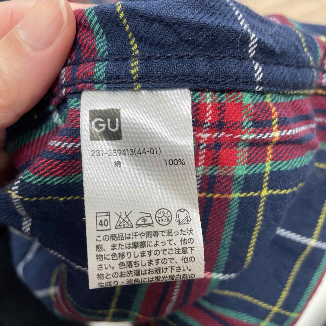 GU(ジーユー)のGU  チェックシャツ　Mサイズ レディースのトップス(シャツ/ブラウス(長袖/七分))の商品写真